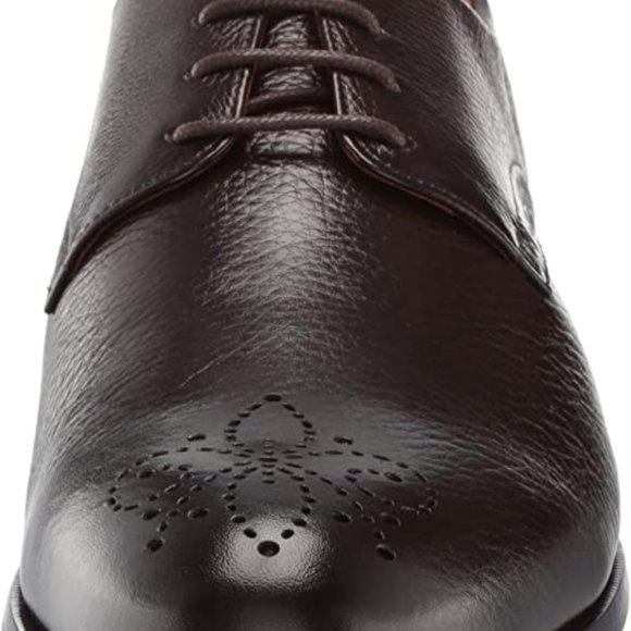 MARC JOSEPH NEW YORK Men\'s Leather Oxford Lace-up Wingtip Dress Shoe Brown US 10 main image 5